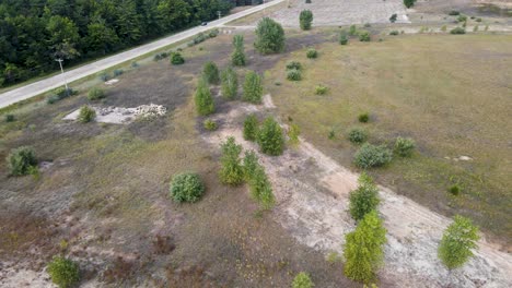 Tracking-along-a-racetrack-that-has-been-abandoned-years-ago