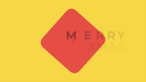 Modern-Merry-XMAS-text-on-yellow-background