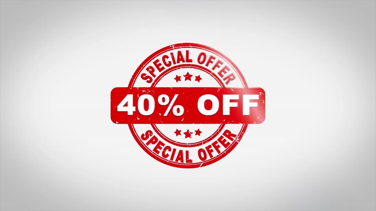 Bollino Offerta Speciale 40% di Sconto