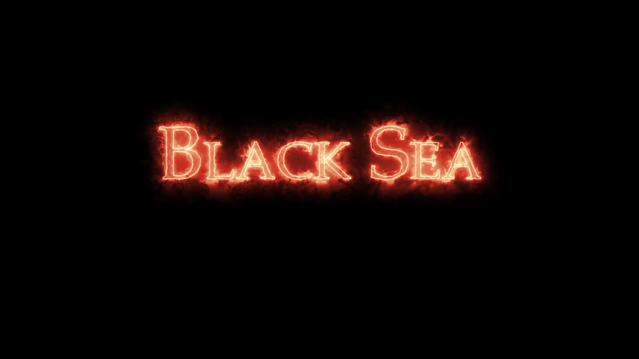mar negro escrito con fuego. bucle