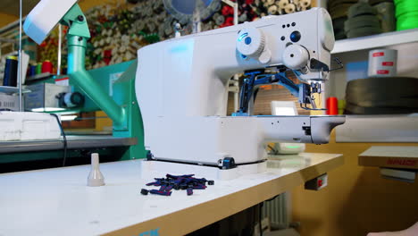 hand sewing material by machine