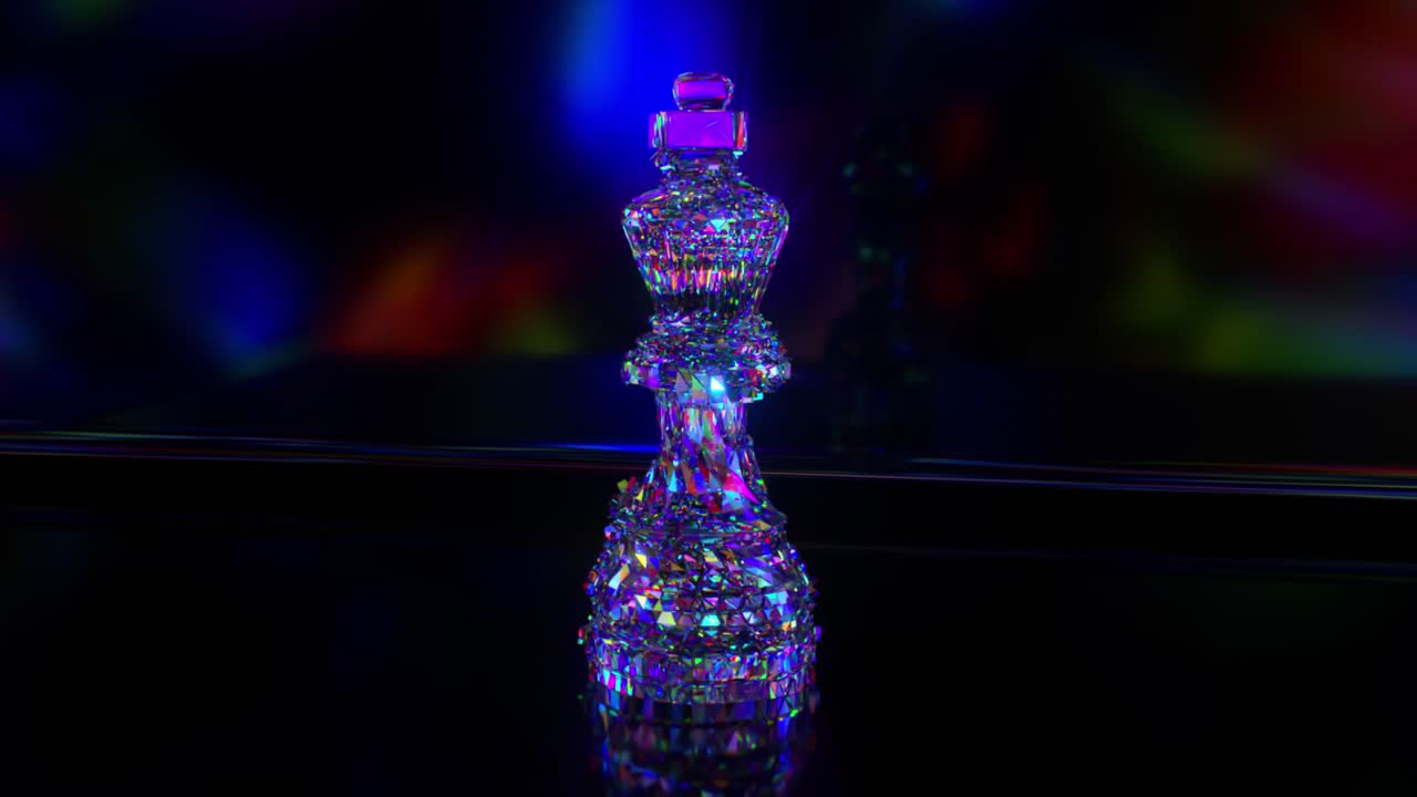 빛나는 크리스탈 체스 왕