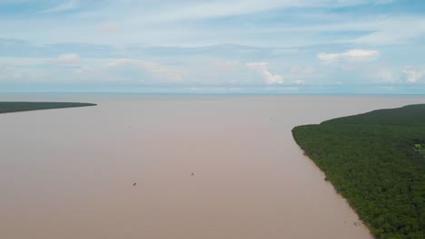 el delta del río mekong, la erosión costera y la intrusión de agua salada aumento del nivel del mar vulnerable al cambio climático