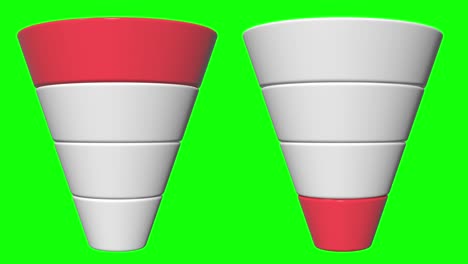 3d marketing funnel sales diagram. conversion funnel sale chart. concept of funnel and sales.