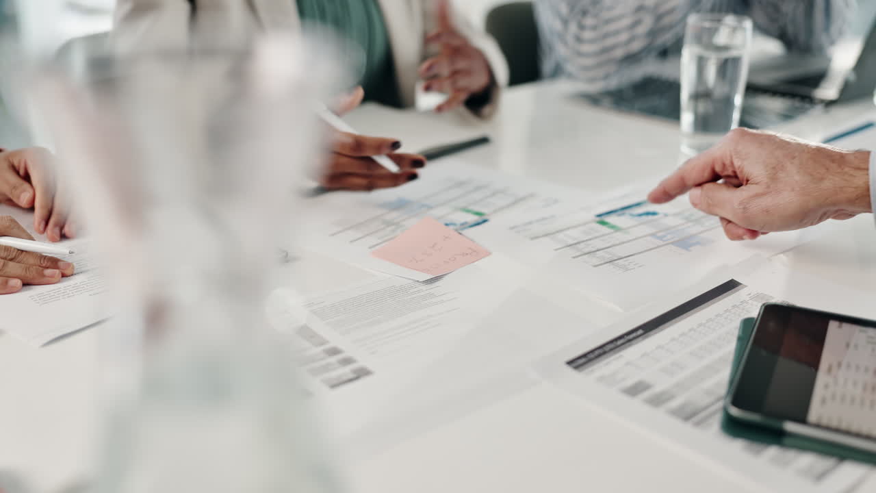 Business meeting with teamwork and planning