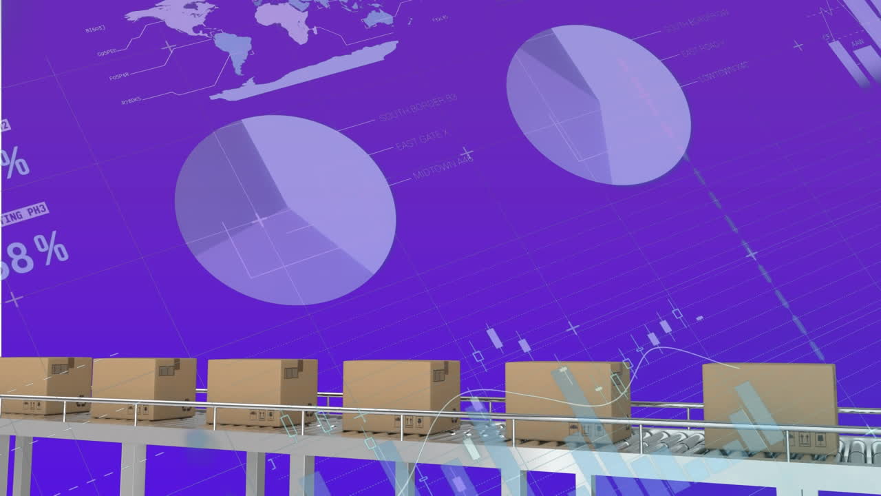 카드보드 상자 애니메이션 및 데이터 처리