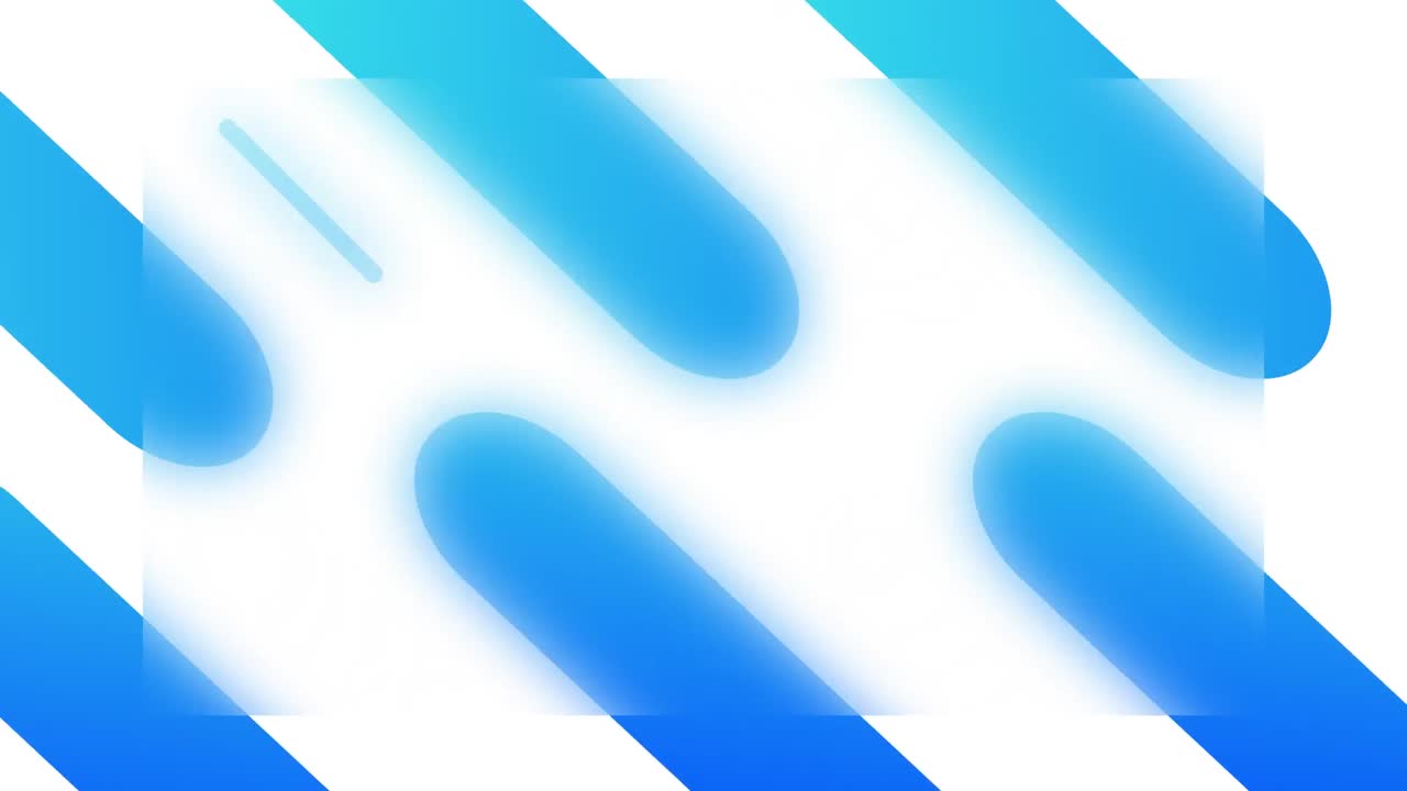 ⁇ 색 배경에 여러 디지털 다채로운 모양의 아이콘의 애니메이션