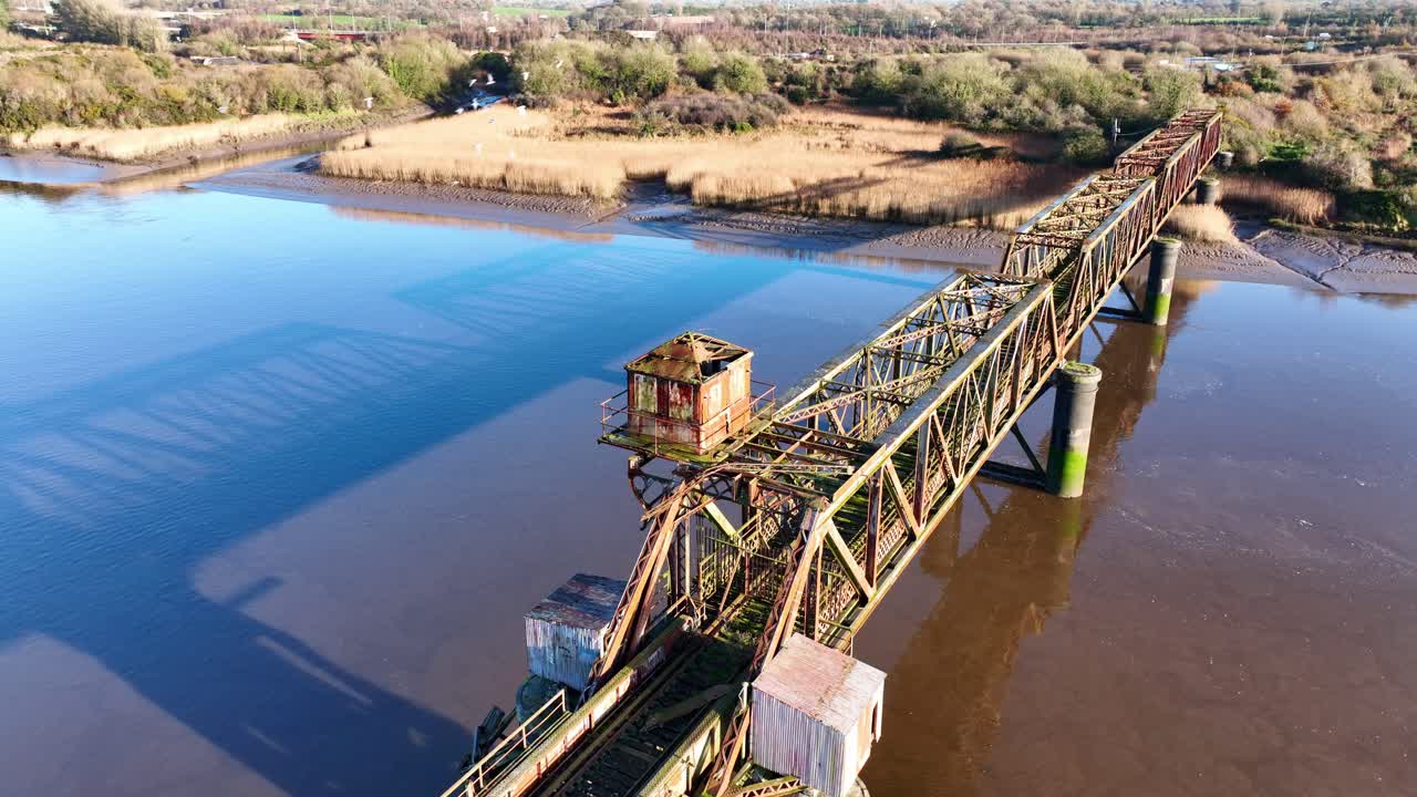 Ireland Epic Locations remains of old railway bridge Waterford birds circling