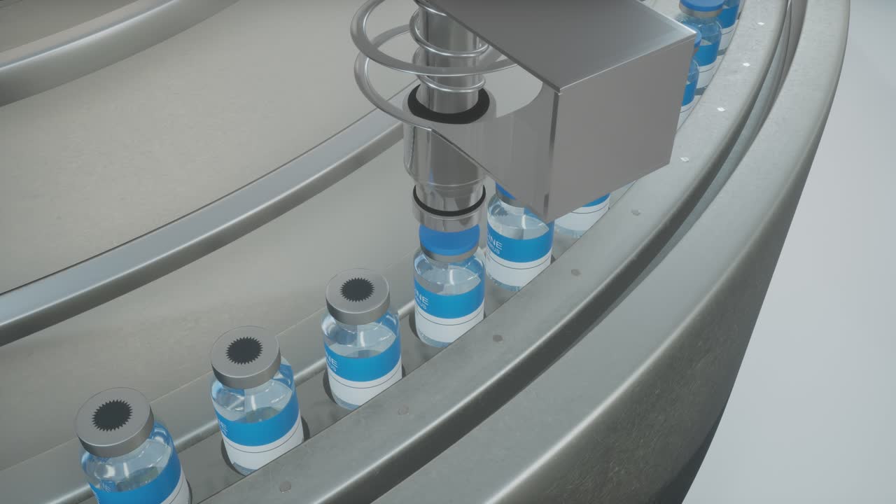 línea de producción automatizada de vacunas