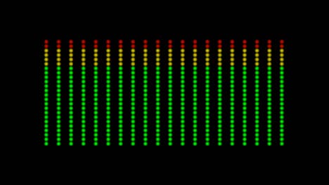 forma de onda de audio multicolor. ecualizador de audio. bucle, 4k.