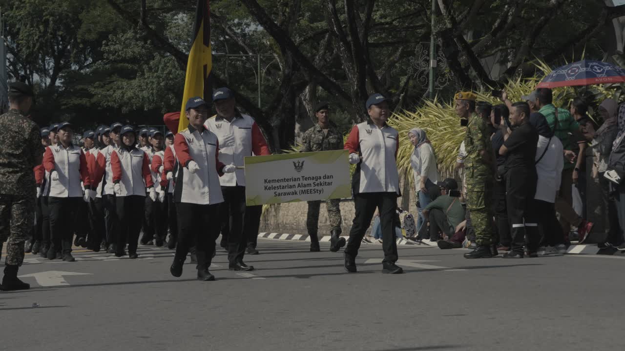 Celeberation Of Sarawak Governor Birthday ,12 october 2024,was held at kuching with so many goverment agencies take part in the parade and also sarawak culture tribe with they traditional costume.