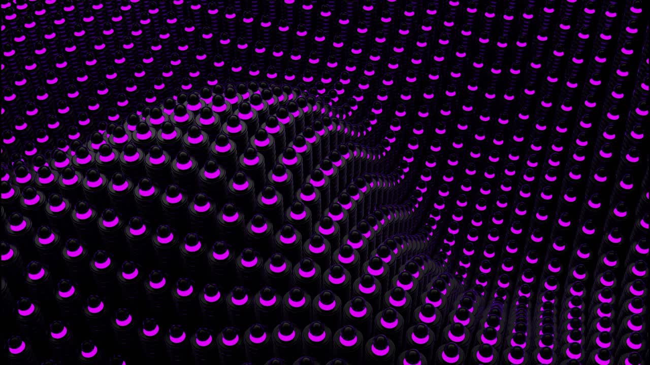Abstract 3D Pattern with Black and Purple Geometric Shapes