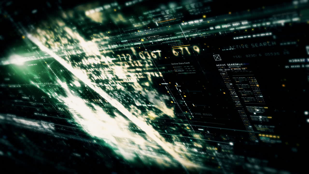 Advanced data matrix telemetry, meta, metaverse, and encrypt source code database numbers simulation in cyber space environment for head up display background