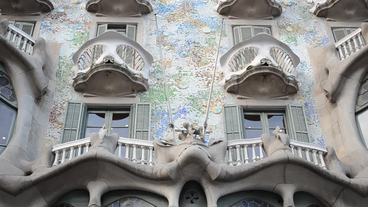 La fachada de la Casa Batlló. Barcelona, España.
