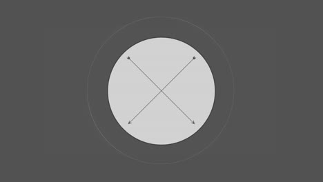 Ring-pulsing-around-white-circle-with-crossed-black-arrows-