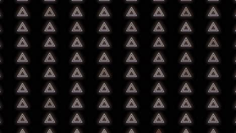 Pulsing-neon-yellow-triangles-pattern-in-rows-5