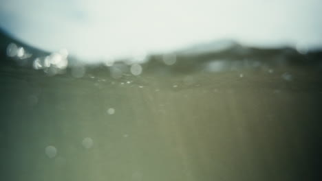 abstract underwater view of ocean waves