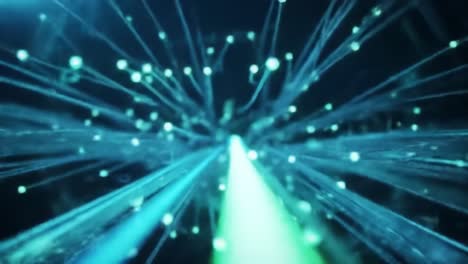 a dynamic exploration of light and data through radiant connections in a futuristic digital environment creating an immersive visual experience