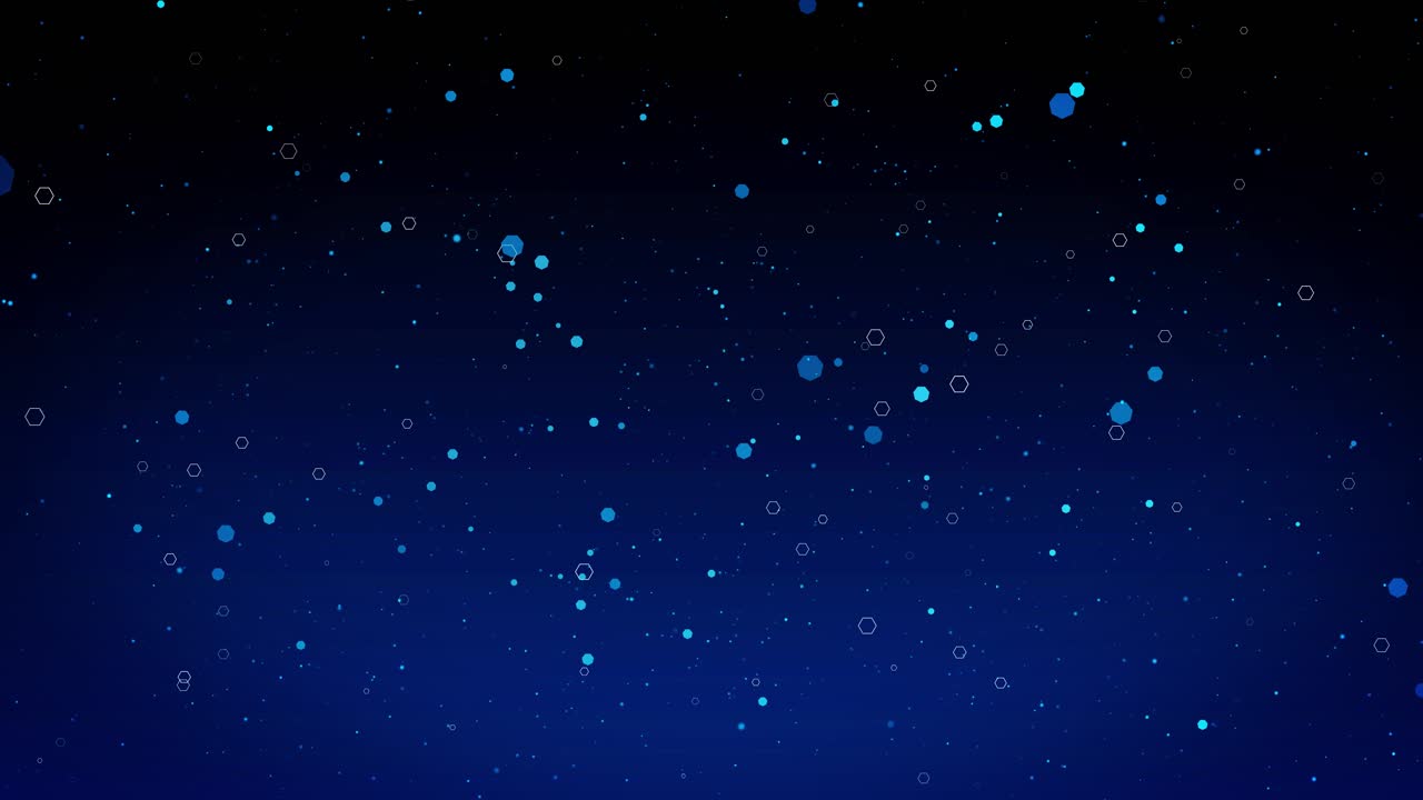 Abstract moving lines and dots particles cyber digital data network background medical business