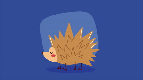 animación de personajes del bosque de animales purcopinos