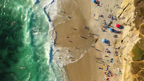 people on beach in la jolla, san diego