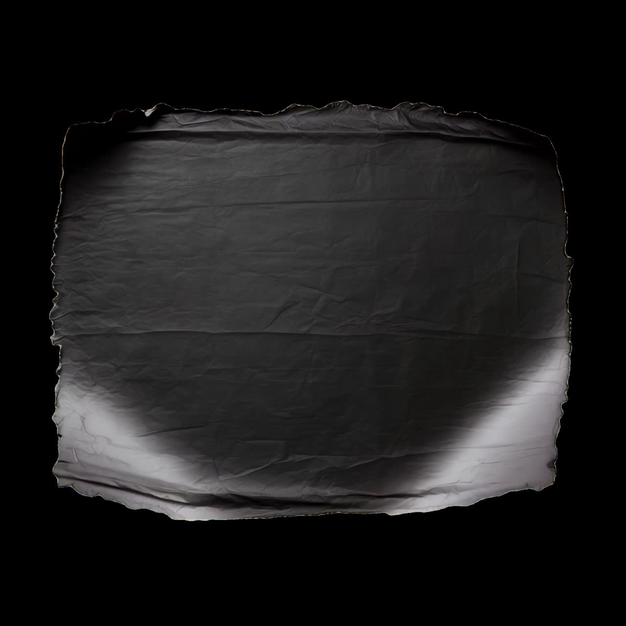 Abstract torn paper circle design animation isolated asset, transparent 4K video, alpha channel