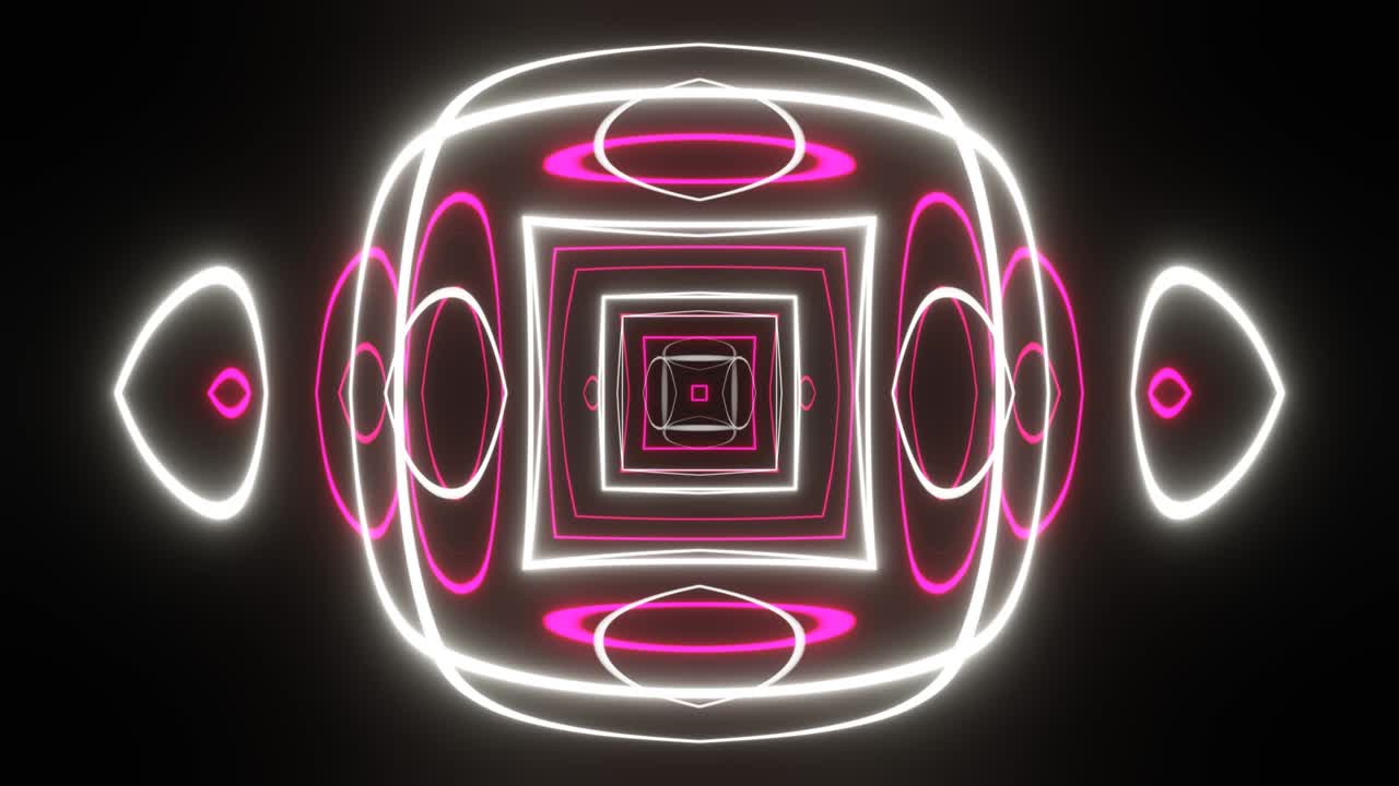 Pulsation neon bright color for decoration of music festivals