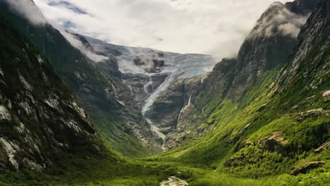 beautiful nature norway glacier kjenndalsbreen.