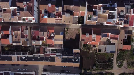 Drone-view-of-the-houses-on-city-street