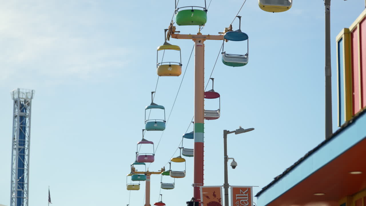 산타 크루즈 산책로를 따라 의자 엘리베이터 타기