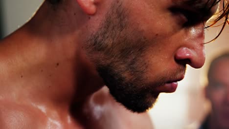 two boxers fighting in boxing ring