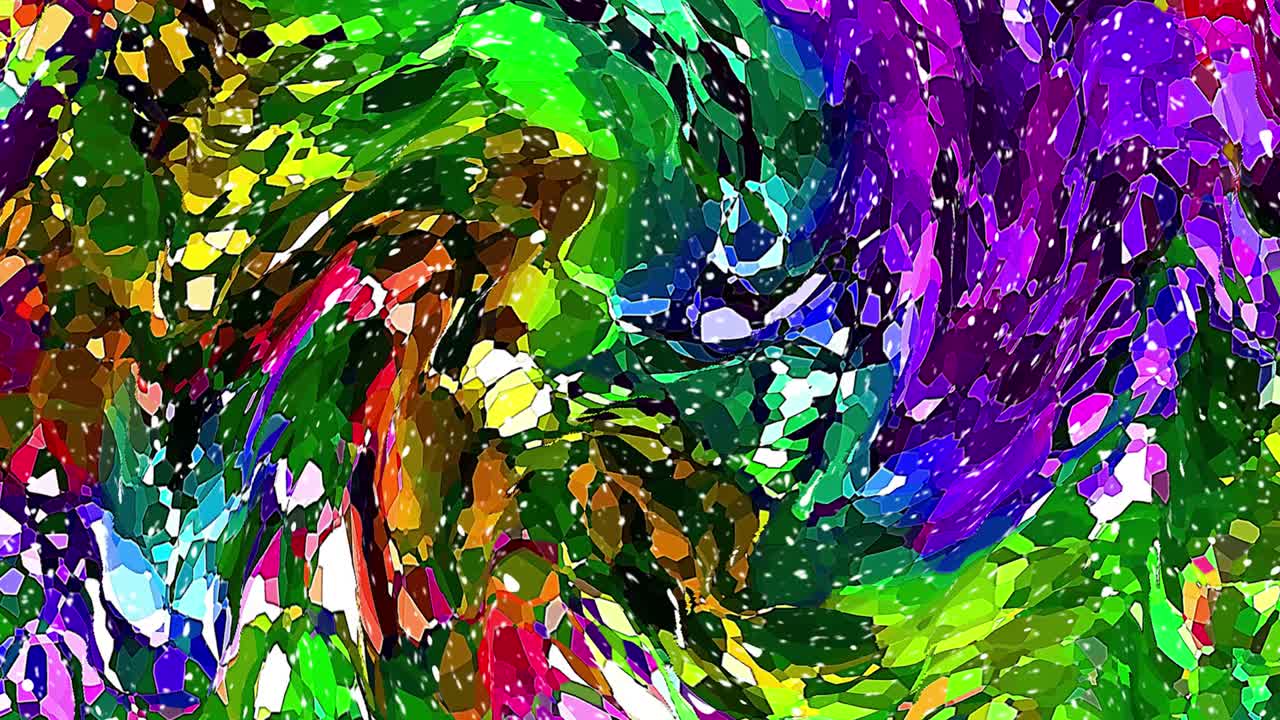 animación abstractamente colorida con un fondo líquido multicolor.