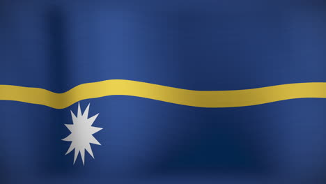 animation of waving flag of nauru