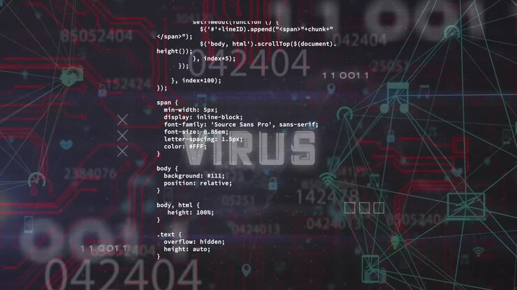 Анимация обработки цифровых данных поверх статистики на темном фоне