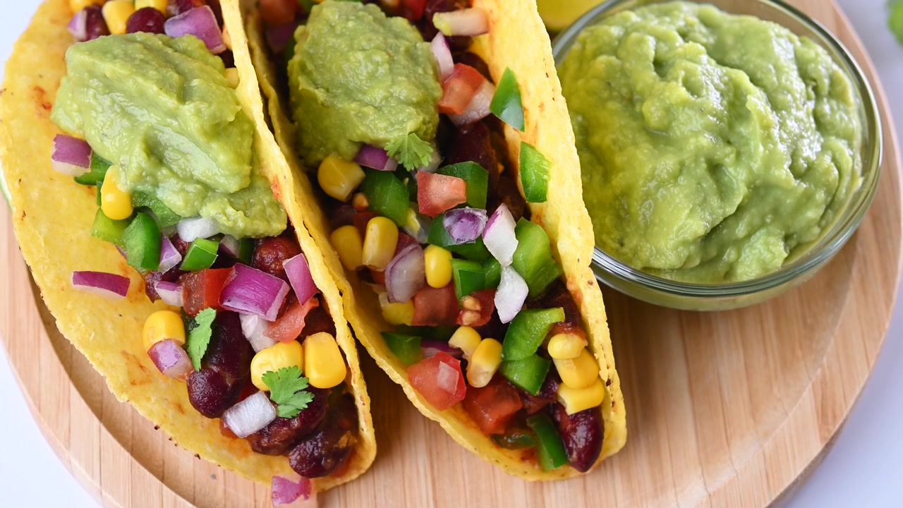 Taco messicano vegano