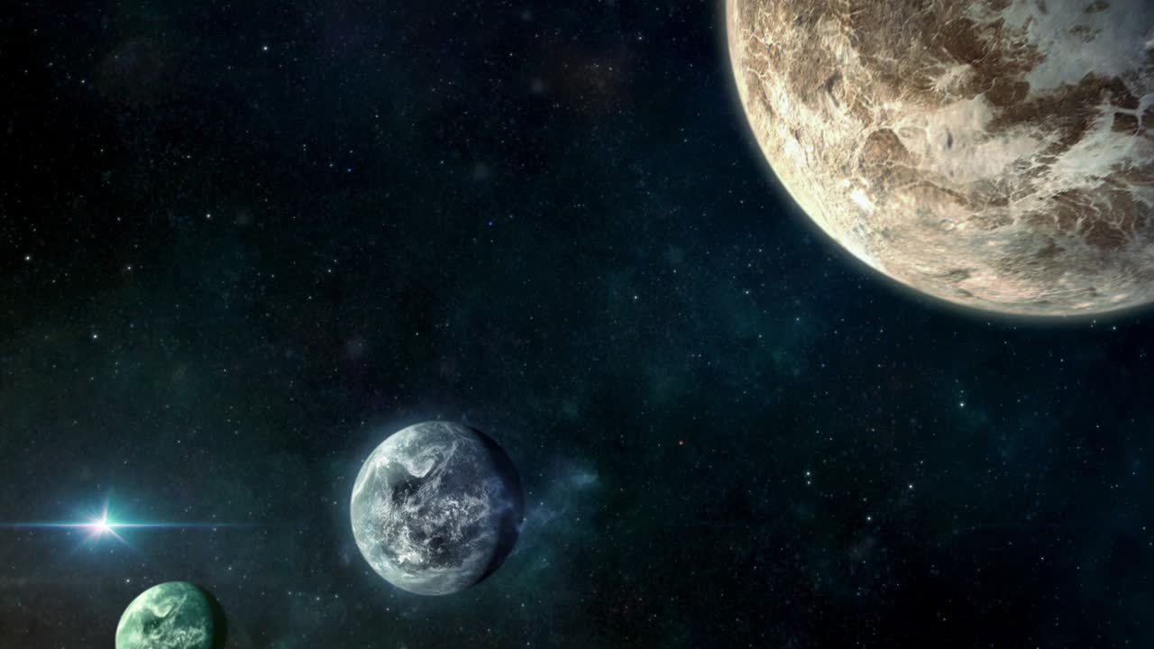 sistema estelar binario con exoplanetas revelados en un hermoso ojo femenino