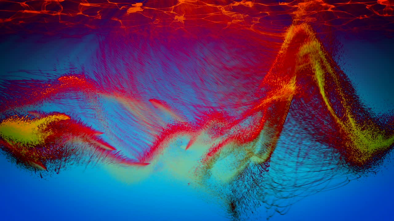 4k에서 아름다운 입자, 원활한 루프