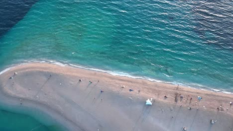 famous zlatni rat beach in brac island