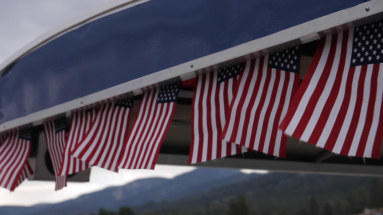 Display of American Flags