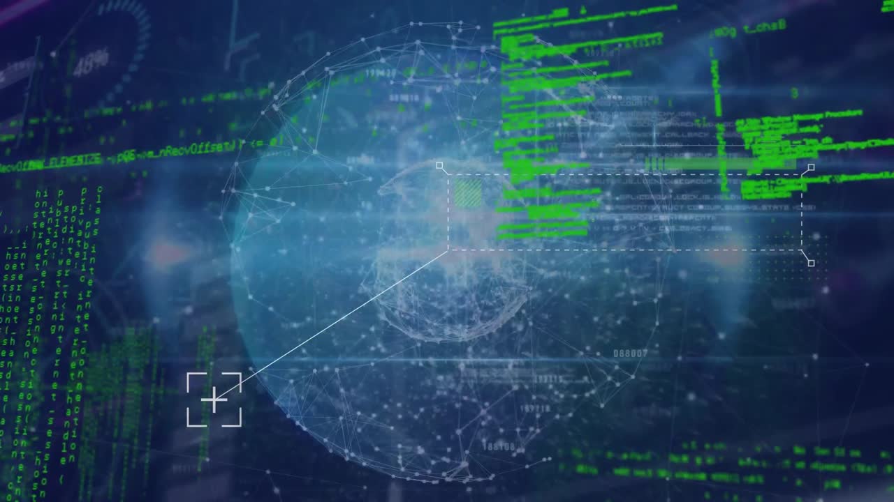 전 세계 데이터 프로세싱의 애니메이션