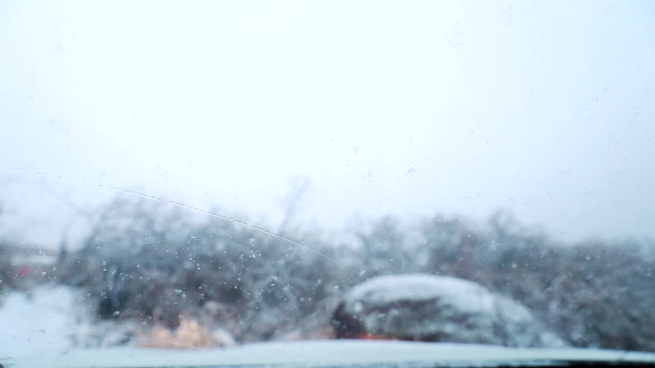 Windshield wiper in slow motion