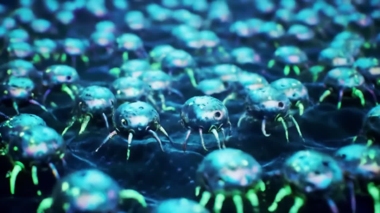 Futuristic Microbe Swarm