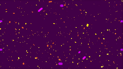 animation of confetti falling, scope scanning over casino chips and cards
