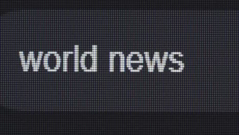 world news display
