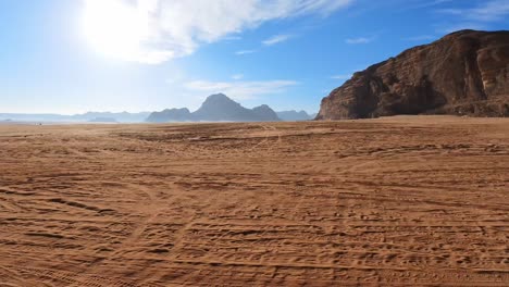 Baleado-En-El-Desierto-De-Wadi-Rum-En-Jordania