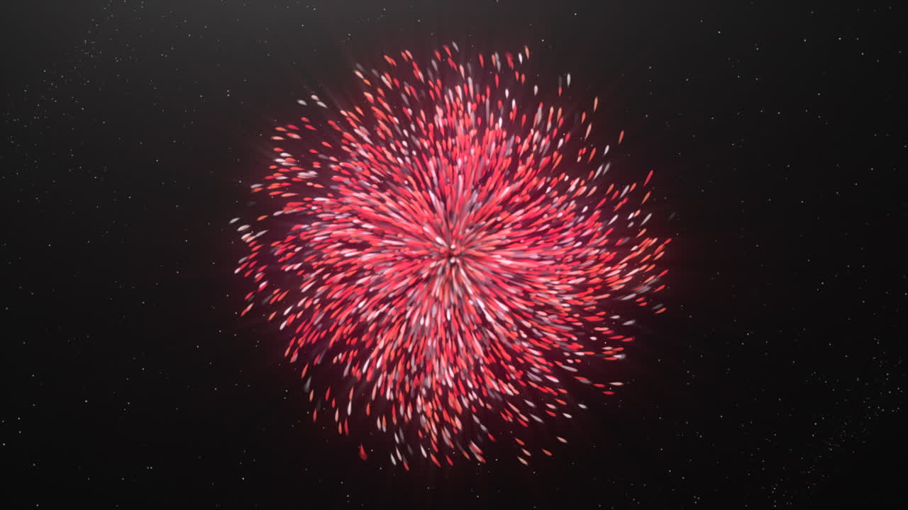 다채로운 불꽃놀이 폭발