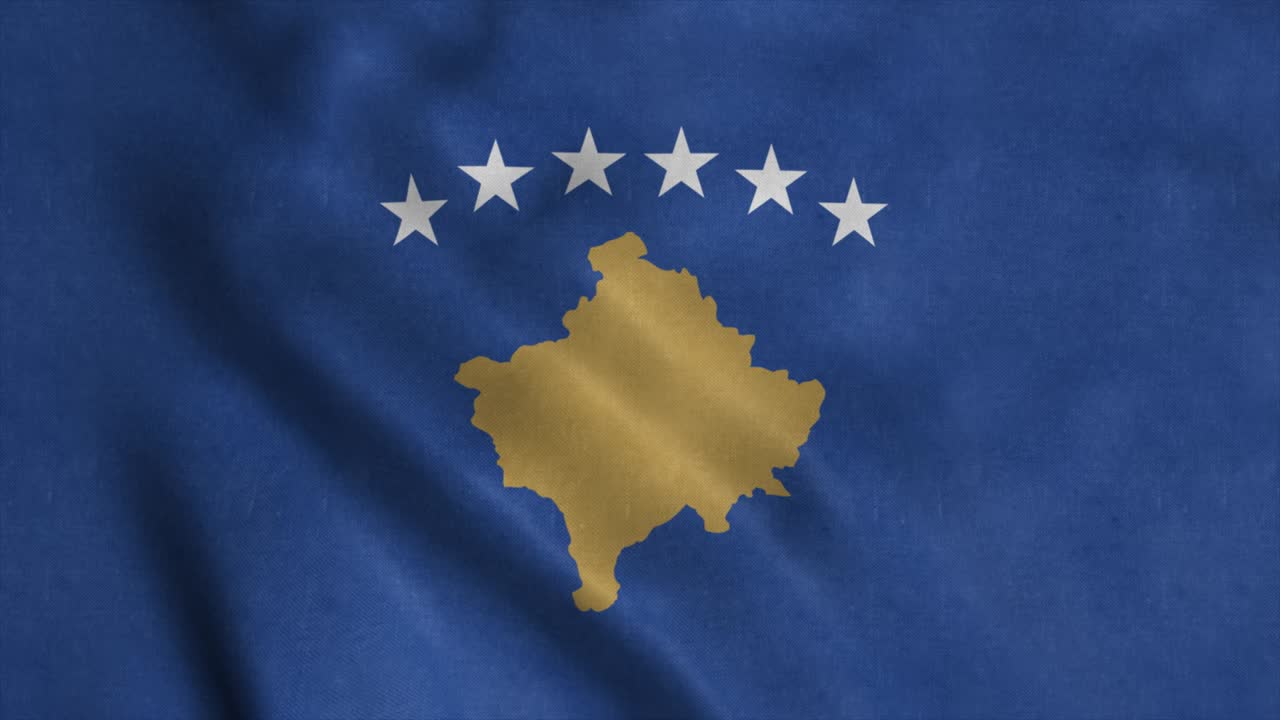 현실적인 코소보 발을 흔드는 배경. 루프 애니메이션