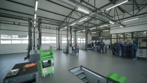 modern auto repair shop training facility