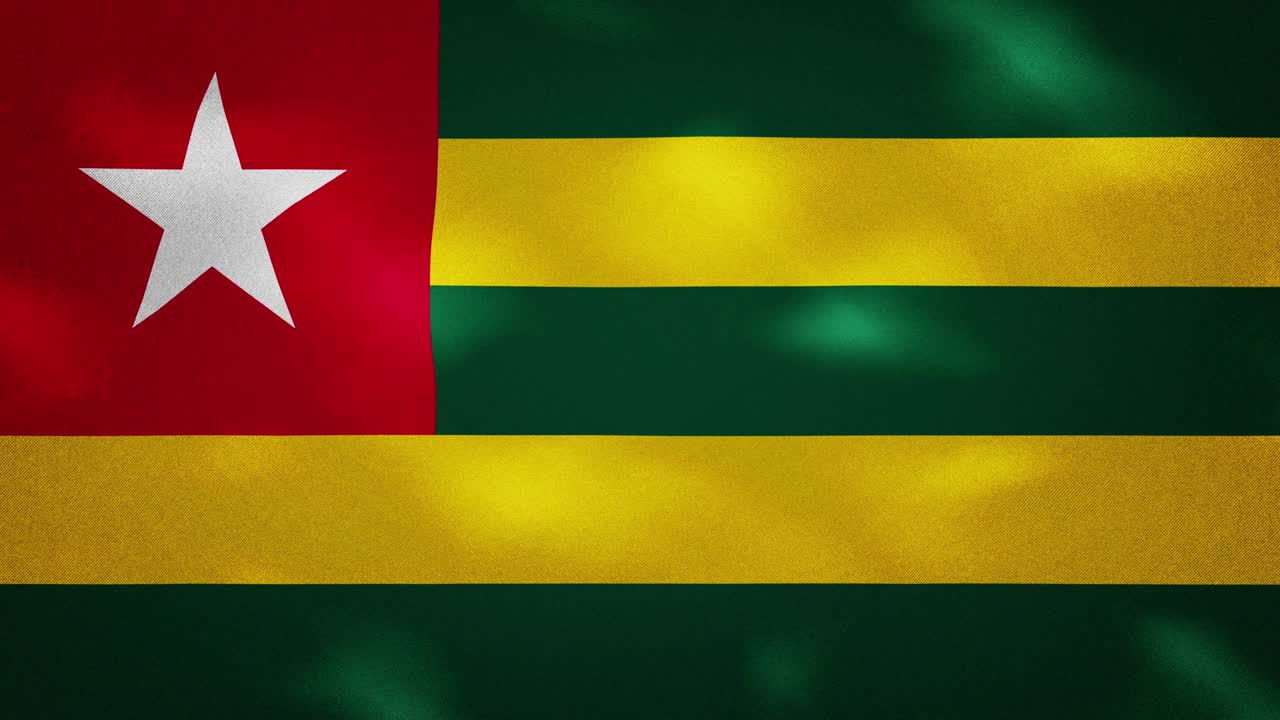 토고 발의 밀집된 직물 파동, 배경 루프