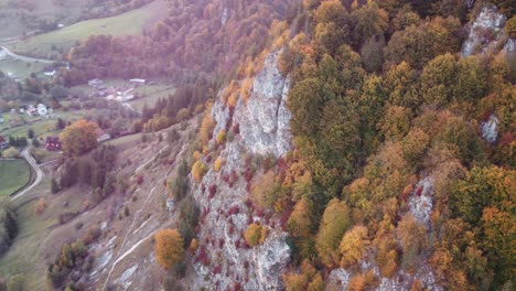 Cheile-Dambovicioarei-is-a-natural-wonder-located-in-Romania,-featuring-spectacular-gorges-and-rock-formations